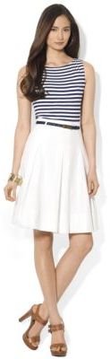 Lauren Ralph Lauren Petite Petite Striped Sleeveless Dress