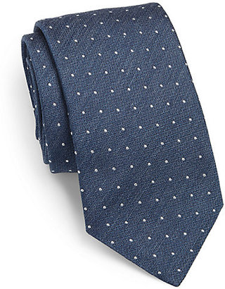 HUGO BOSS Dotted Silk-Blend Tie