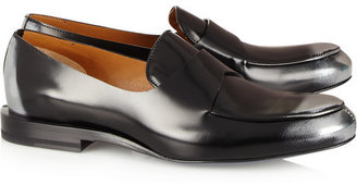 Jil Sander Patent-leather penny loafers