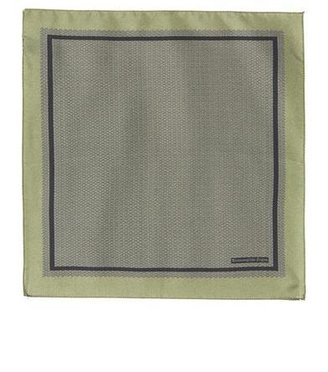 Ermenegildo Zegna Woven-print silk pocket square