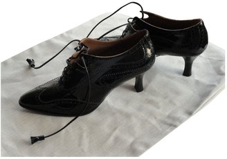 Hermes Black Patent leather Lace ups