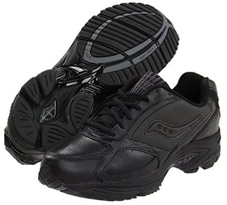 saucony black leather shoes