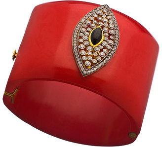 Meghna Designs Red Marquise Cuff