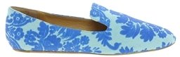 Elizabeth and James Tommi Brocade Flat Shoe - Blue brocade