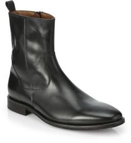 Saks Fifth Avenue Leather Side-Zip Boots