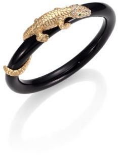 ABS by Allen Schwartz Golden Island Alligator Bangle Bracelet