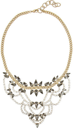 Elizabeth Cole Gold-plated Swarovski crystal necklace