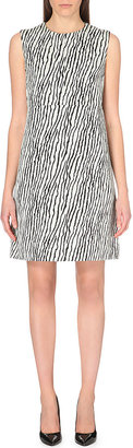 Max Mara S Arcella Zebra-Print Cotton-Blend Dress - for Women