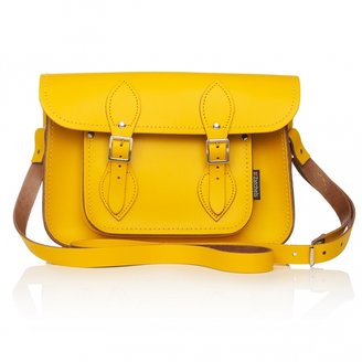 Oliver Bonas Zatchels Yellow Leather Satchel Bag