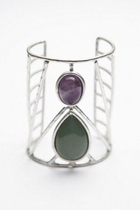 Free People Womens Caged Stone Cuff