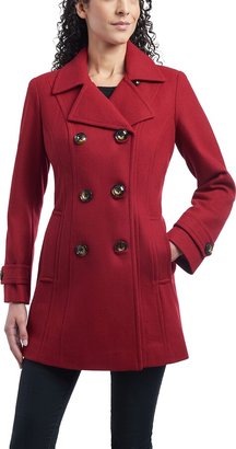 Anne Klein Women's Classic Double-Breasted Coat