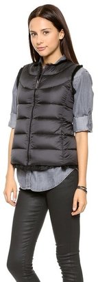 Add Down 668 Add Down Reversible Down Vest with Fur