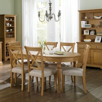 Debenhams Oak finished 'Hampstead' extending table with 8 chairs