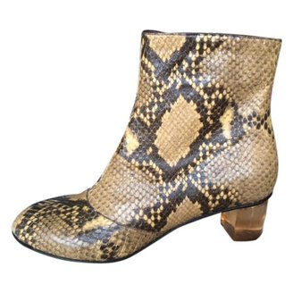 Dries Van Noten Exotic leathers Ankle boots