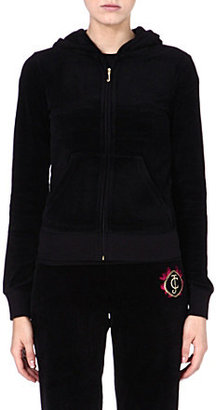 Juicy Couture Textured cotton hooded top