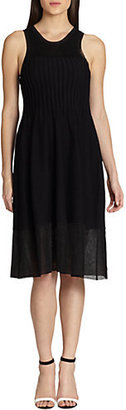 Thakoon Pintucked Fit-&-Flare Dress