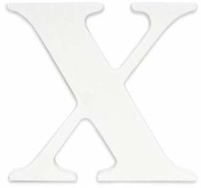 Little Haven White Hanging Wall Letter "X" with Ribbons