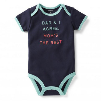 Carter's Boy's 'Dad & I Agree Mom's The Best' Bodysuits