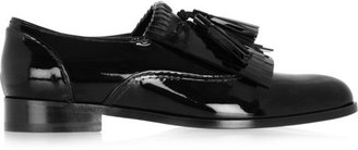Lanvin Mila fringed patent-leather loafers