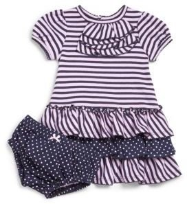 Hartstrings Infant's Two-Piece Ruffled Dress & Bloomers Set