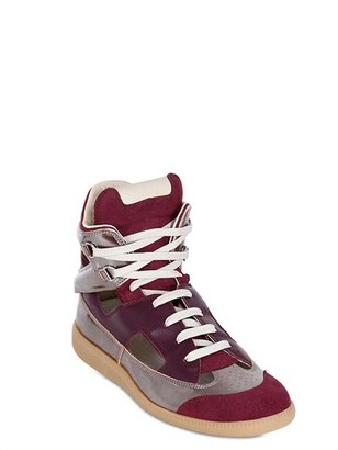 Maison Martin Margiela 7812 Leather & Suede High Top Sneakers