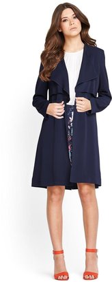 French Connection Fast Ziggy Long Line Coat