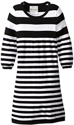 Rare Editions Big Girls' Striped Sweater Dress