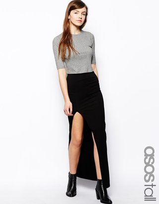 ASOS TALL Maxi Skirt With Thigh High Split