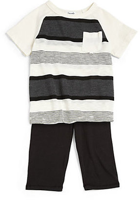 Splendid Infant's Two-Piece Striped Tee & Pants Set