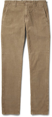 Incotex Slim-Fit Garment-Dyed Corduroy Trousers