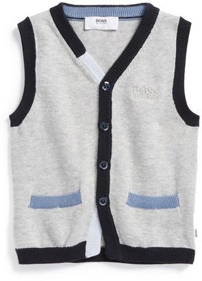 BOSS Kidswear Cotton Sweater Vest (Baby Boys)