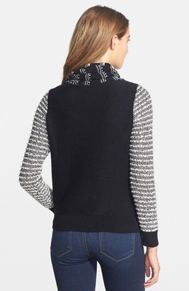 Curio Scarf Collar Zip Sweater Jacket (Regular & Petite)