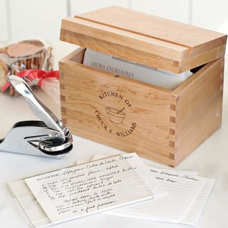 Williams-Sonoma Williams Sonoma Personalized Recipe Gift Set with Embosser