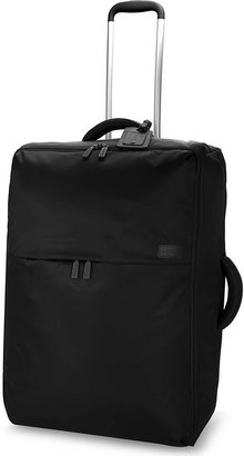 Lipault Black 0% Pliable Two-Wheel Cabin Suitcase, Size: 65cm