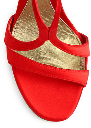 Alexander McQueen Satin Strappy Sandals