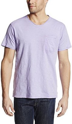 Robert Graham Men's Navajo-Basic V-Neck T-Shirt, Lavender, X-Large