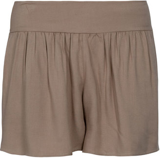 T-Bags 2073 T BAGS Smocked Back Waist Shorts