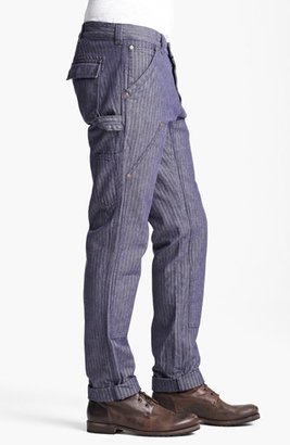 Michael Bastian Gant by Slim Fit Herringbone Carpenter Pants