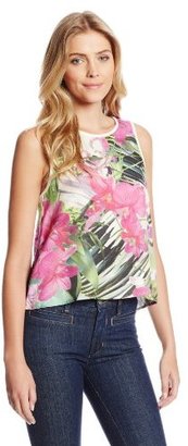Trina Turk Women's Rosemarie Hot House Floral Cropped Top