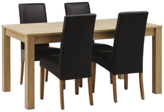 Melke Dining Table + 4 Rimini Chairs