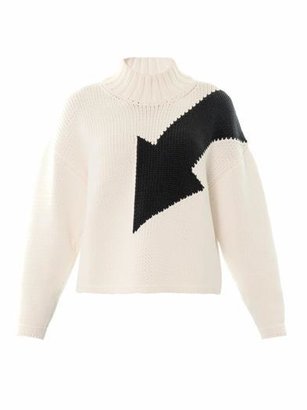 McQ Arrow intarsia-knit sweater
