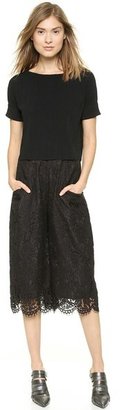 Whistles Allover Lace Culotte Pants