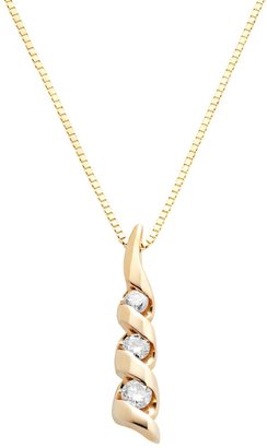 Sirena Collection 14k Gold 1/8-ct. T.W. Diamond Journey Pendant