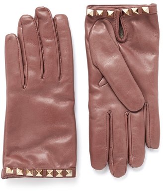 Valentino 'Rockstud' short leather gloves