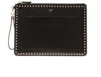 Diane von Furstenberg Zip and Go leather pouch