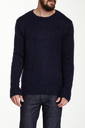 BLK DNM Knit Mohair Blend Pullover Sweater