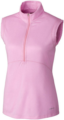 Pink DryTec Foiled Victoria Sleeveless Polo