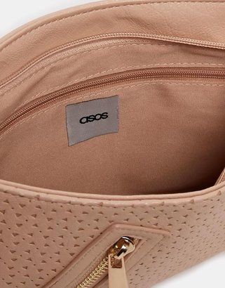 ASOS Punchout Clutch Bag with Double Zip
