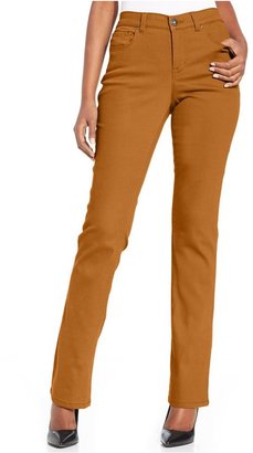Style&Co. Petite Tummy-Control Modern Bootcut Jeans, Pewter Wash