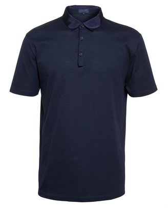 Lanvin Grosgrain Collar Polo Shirt